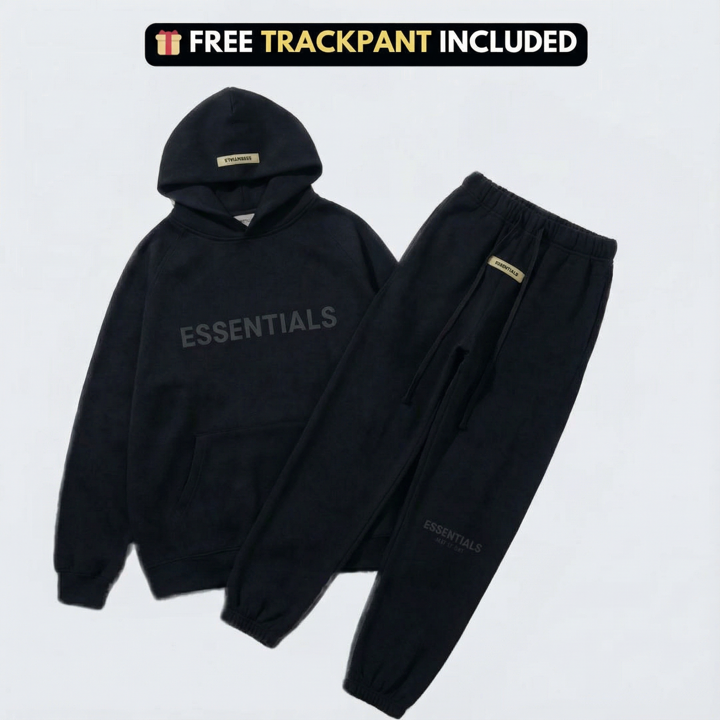 ESSENTIALS HOODIE + FREE TRACK PANTS (TODAY ONLY)
